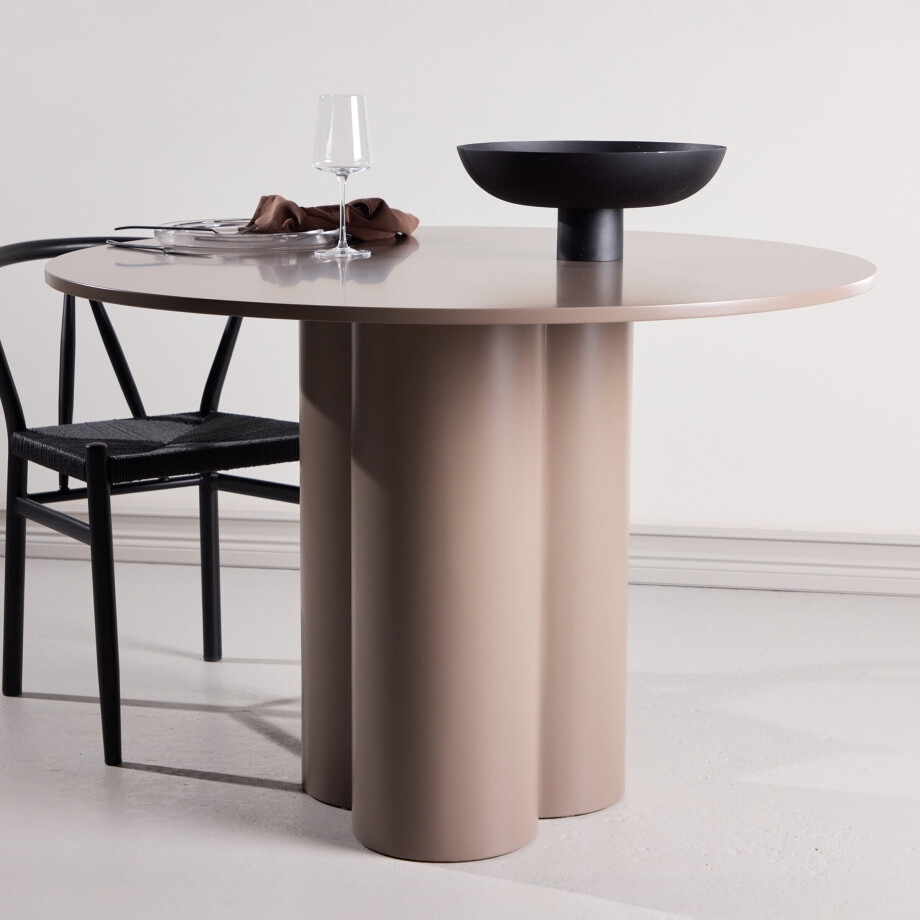 Nohr Ronde Eettafel 'Anh' 110cm, kleur Bruin afbeelding 1