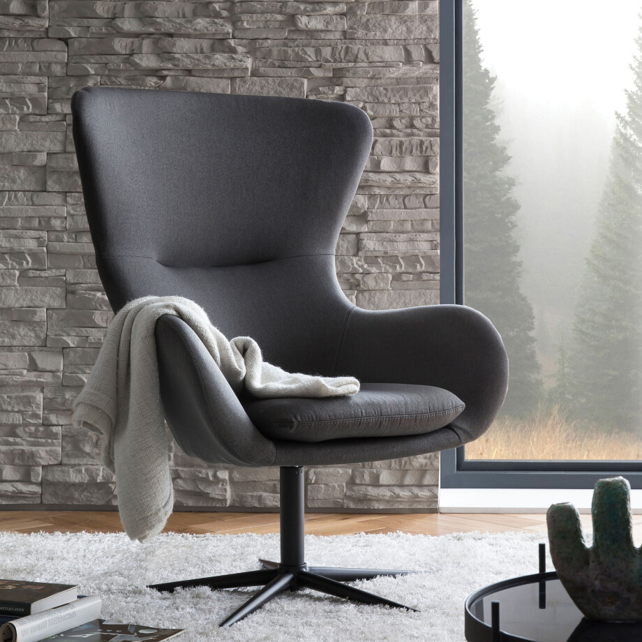 Artistiq Fauteuil 'Luiz' kleur grijs Artistiq Fauteuil 'Luiz' kleur grijs afbeelding 1
