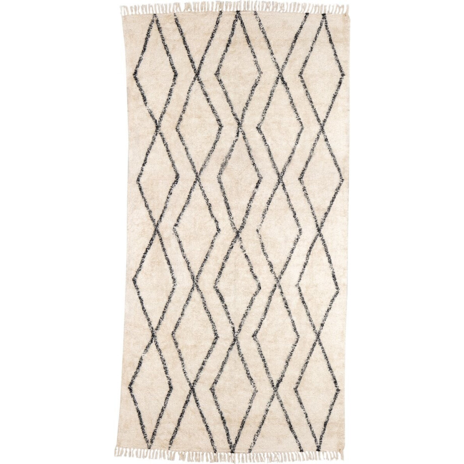 Vloerkleed Beige - Laagpolig - 160x230cm - Xcaret - Giga Meubel Vloerkleed Beige - Laagpolig - 160x230cm - Xcaret - Giga Meubel afbeelding 1