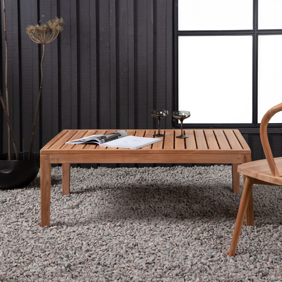 Nohr Loungetafel 'Shalonda' Teakhout, 110 x 70cm afbeelding 1