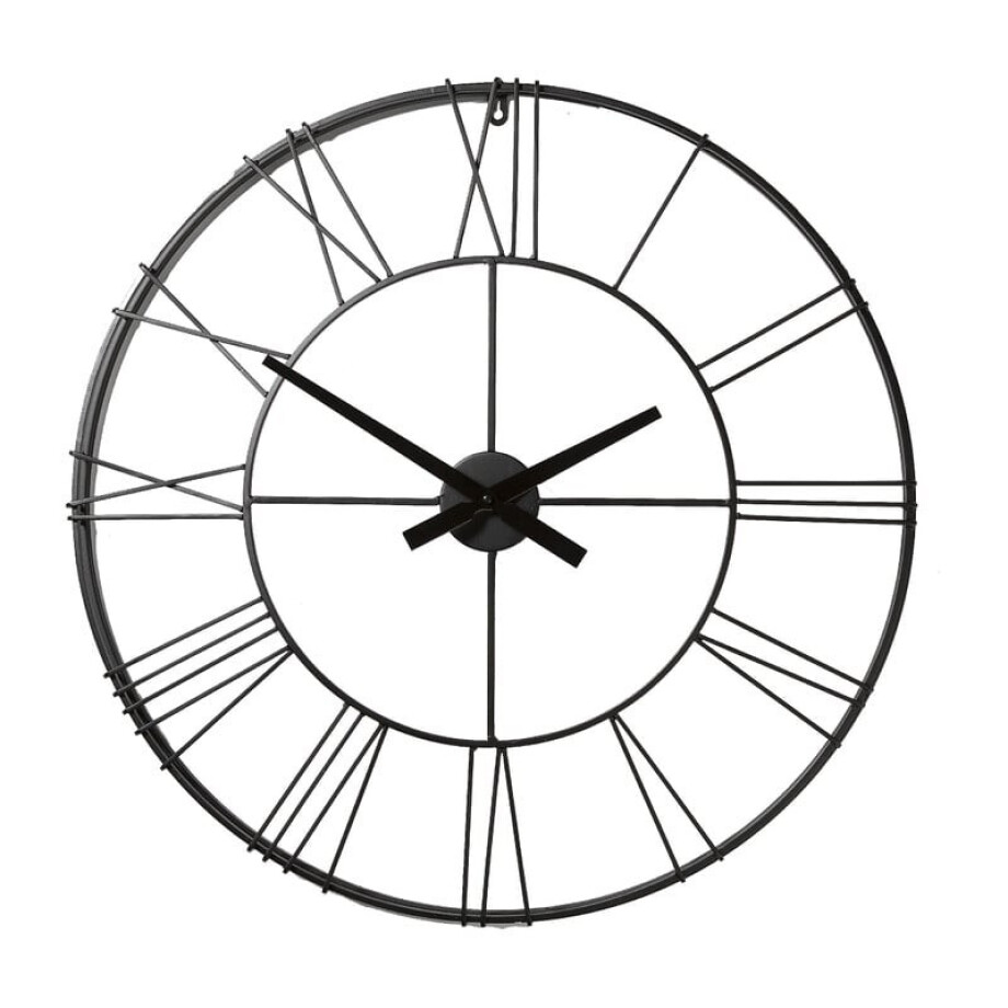 Klok Boston - zwart metaal - ø70 cm afbeelding 