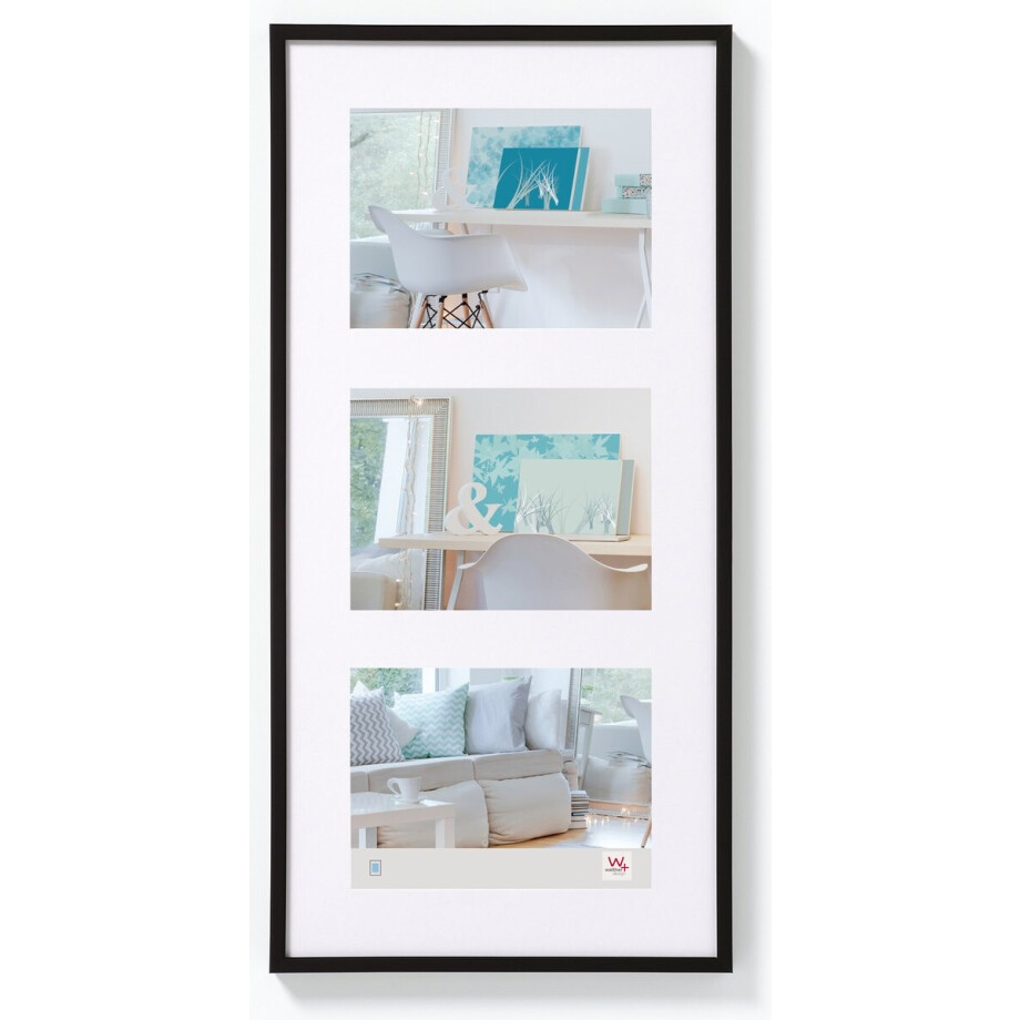 Walther New Lifestyle - Kunststof galerij - Fotoformaat 3x13x18 cm - Zwart afbeelding 1