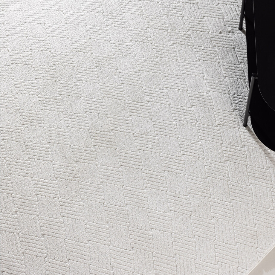 Nohr Vloerkleed 'Laquette' 160 x 230cm, kleur Wit afbeelding 1