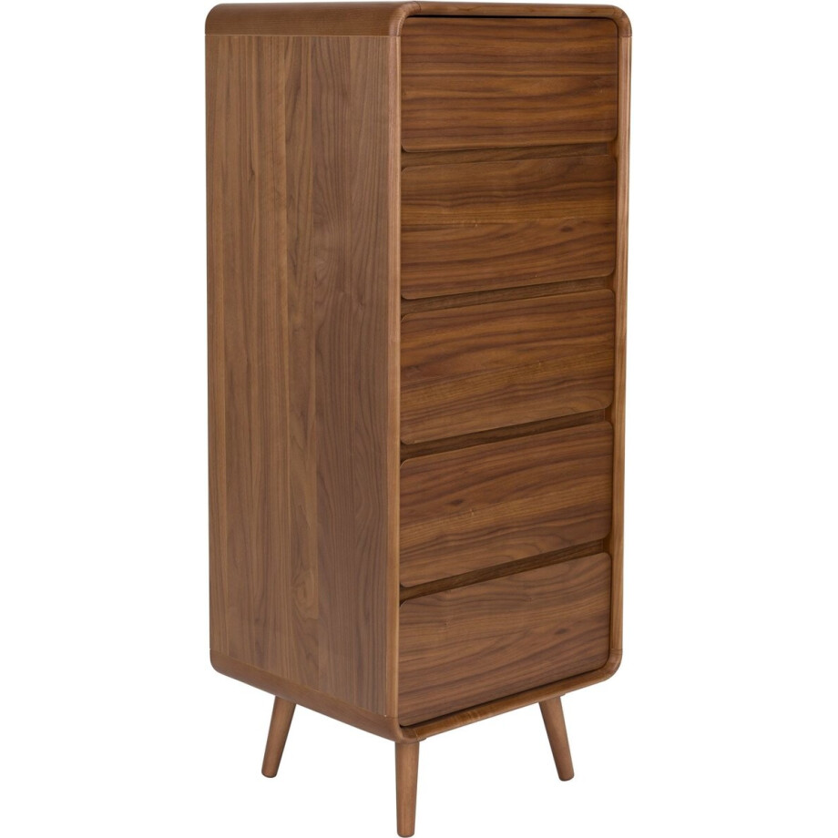 Zuiver Rise Kast/ Ladekast Hout Walnoot - Bruin Zuiver Rise Kast/ Ladekast Hout Walnoot - Bruin afbeelding 1