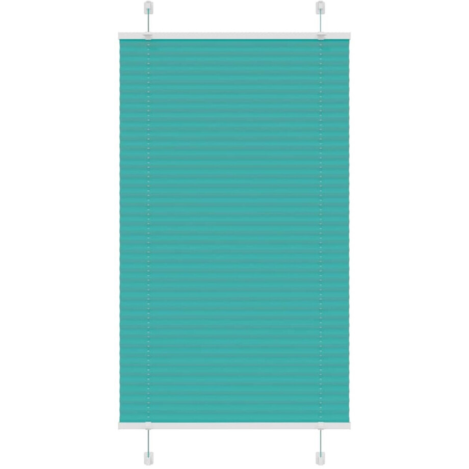 vidaXL - Plissé - rolgordijn - 75x100 - cm - stofbreedte - 74,4 - cm - petrol - groen vidaXL - Plissé - rolgordijn - 75x100 - cm - stofbreedte - 74,4 - cm - petrol - groen afbeelding 1