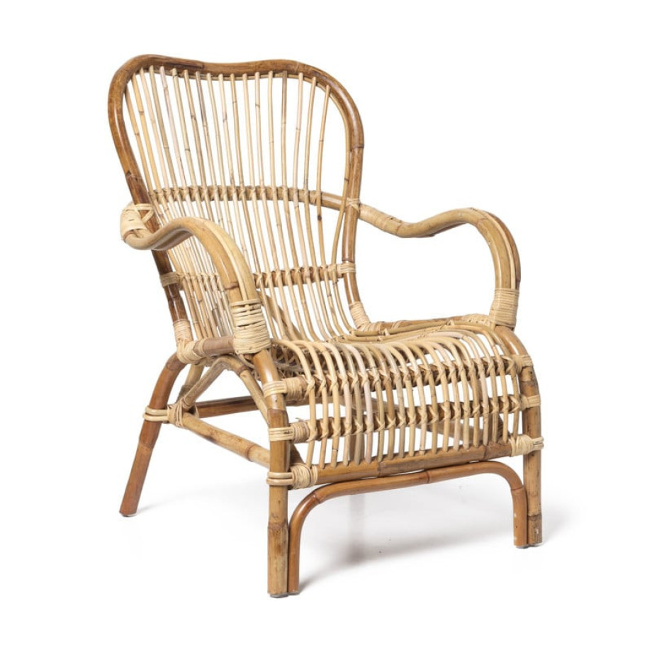 Rotan fauteuil Bandung - naturel - 83x69x84 cm afbeelding 