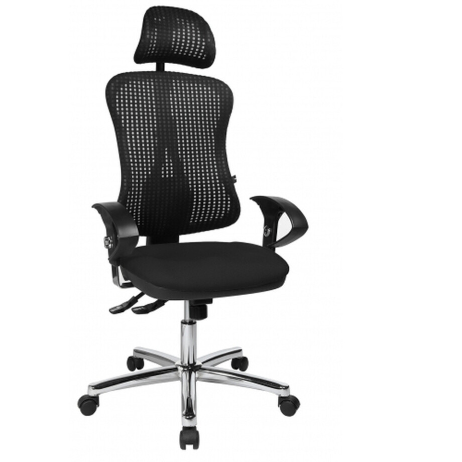 HJH SOLUTION DELUXE HEAD AL.U2 - Professionele bureaustoel Zwart afbeelding 1