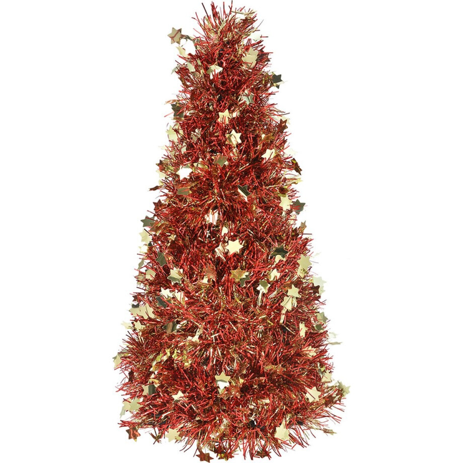 Clayre & Eef Kerstdecoratie Kerstboom Ø 12x27 cm Goudkleurig Kunststof Clayre & Eef Kerstdecoratie Kerstboom Ø 12x27 cm Goudkleurig Kunststof afbeelding 1