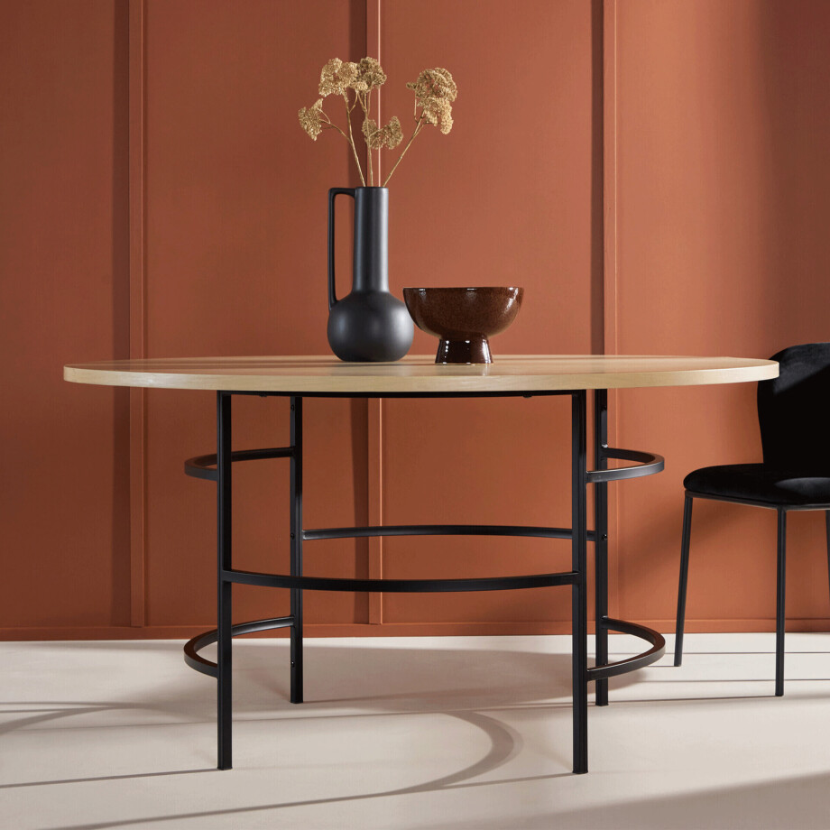 Nohr Ronde Eettafel 'Vu' MDF, 140cm, kleur Whitewash afbeelding 1