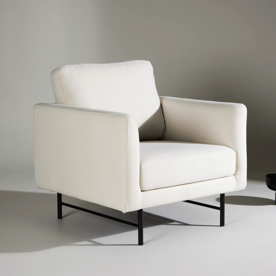 Nohr Fauteuil 'Sumit' kleur Off White afbeelding 1