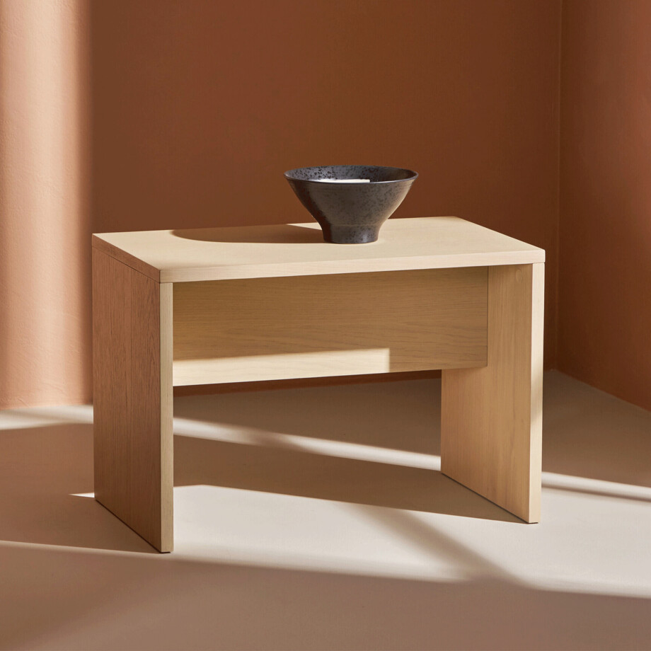 Nohr Salontafel 'Abrina' MDF, 58 x 35cm, kleur Whitewash afbeelding 1