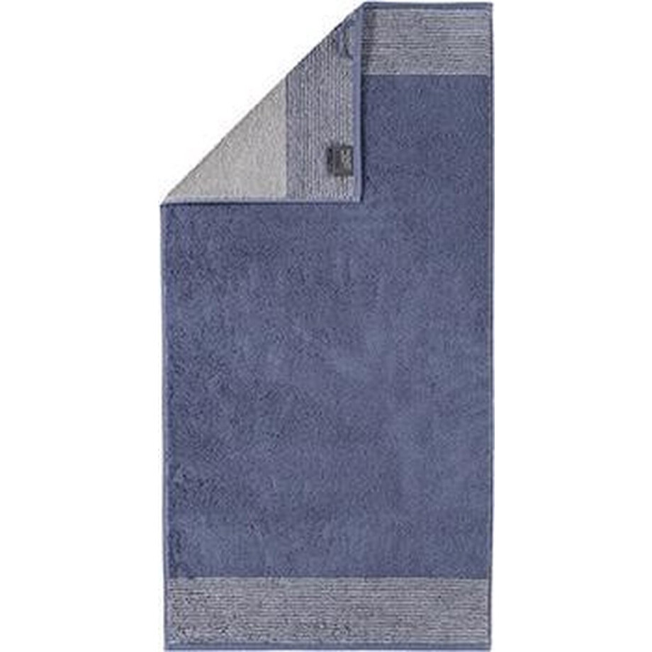 Cawo Two-Tone Handdoek Nachtblau 50x100 Cawo Two-Tone Handdoek Nachtblau 50x100 afbeelding 1