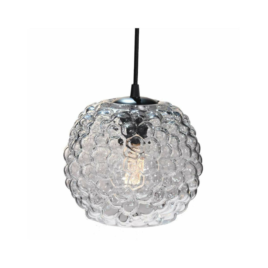 Halo Design Hanglamp 'Grape' Ø20cm, kleur helder glas afbeelding 1