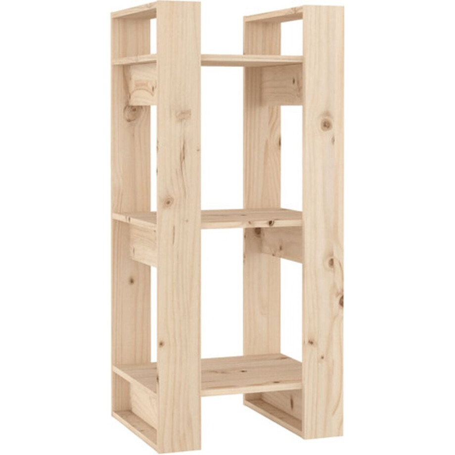 vidaXL - Boekenkast/kamerscherm - 41x35x91 - cm - massief - grenenhout afbeelding 1