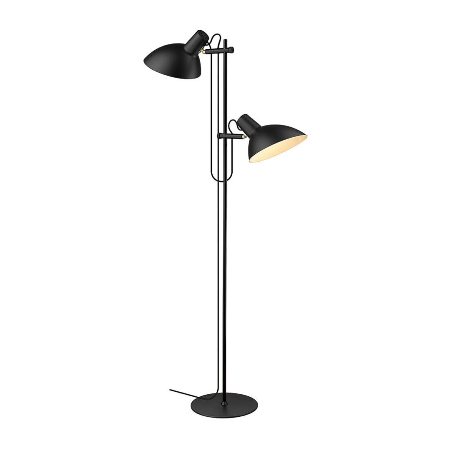 Halo Design Vloerlamp 'METROPOLE' 2-lamps, kleur Zwart afbeelding 1