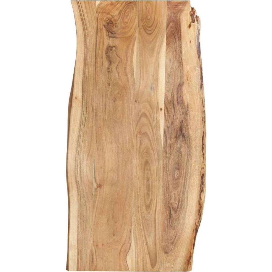 vidaXL - Tafelblad - 118x(50-60)x2,5 - cm - massief - acaciahout afbeelding 1