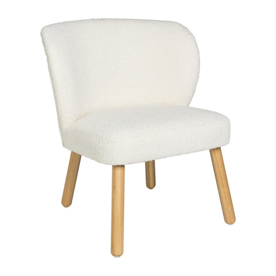 Teddy fauteuil - Troyes - wit - 68.5x60x59.5 cm afbeelding 