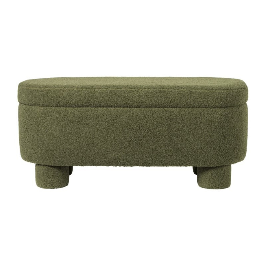 Opbergbank teddy dodo - groen - 43x100x42 cm Opbergbank teddy dodo - groen - 43x100x42 cm afbeelding