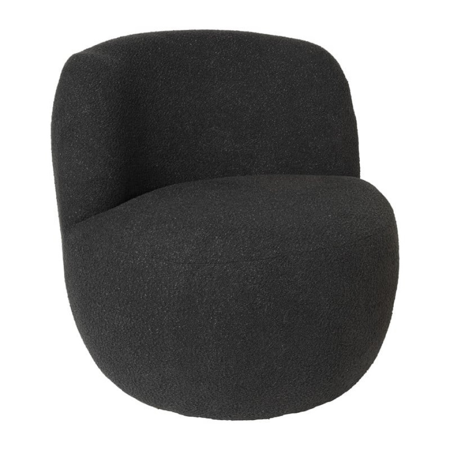 Teddy fauteuil - zwart - ø73.5x71.5 cm afbeelding 