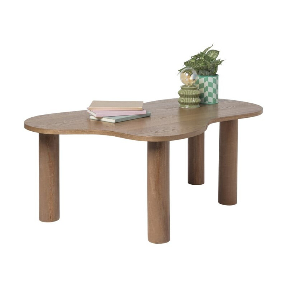 Salontafel Ruby - bruin - 40x107x64 cm afbeelding 