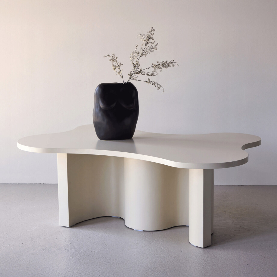 Nohr Organische Salontafel 'Brittne' 120 x 80cm, kleur Beige afbeelding 1