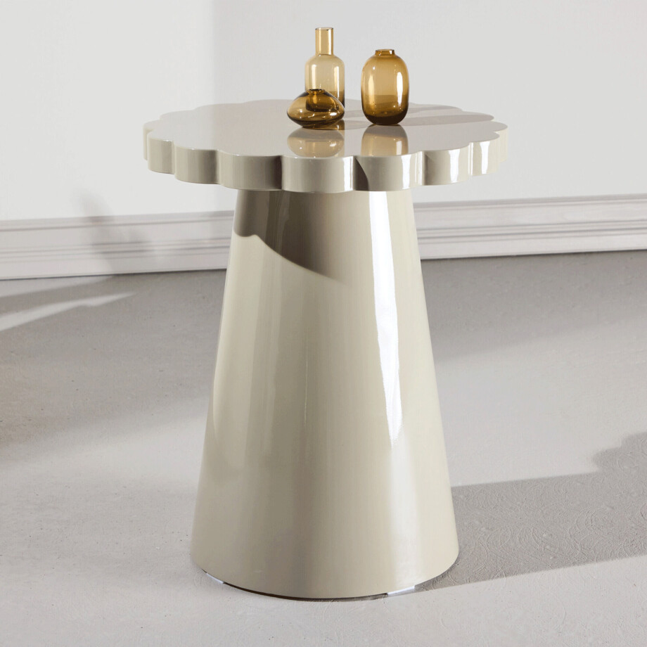 Nohr Ronde Bijzettafel 'Dorie' 45cm, kleur Beige afbeelding 1