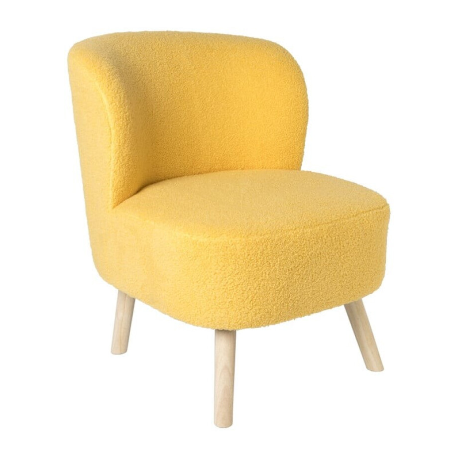 Fauteuil Sita - geel - 69x56x66 cm afbeelding 