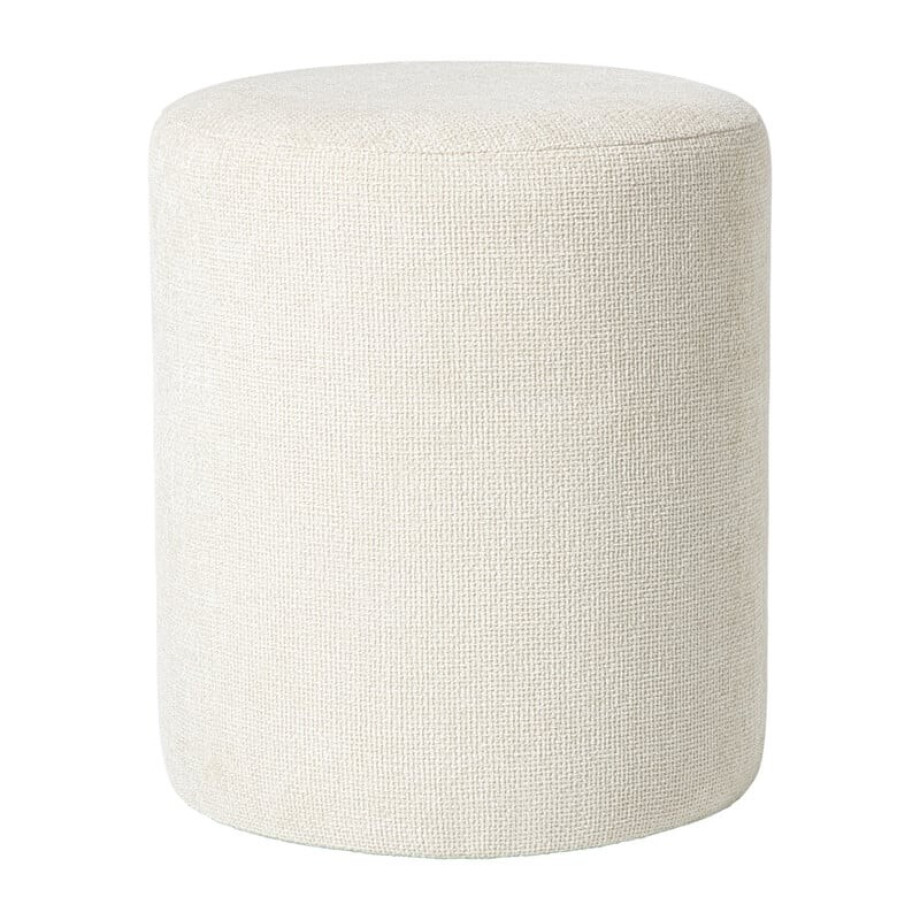 Poef Debby - beige - ø35x40 cm afbeelding 