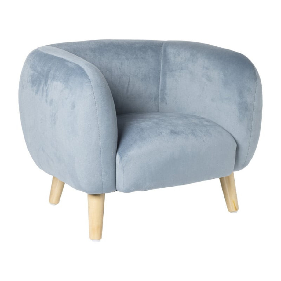 Kids fauteuil Peppi - lichtblauw - 41x52x44 cm afbeelding 
