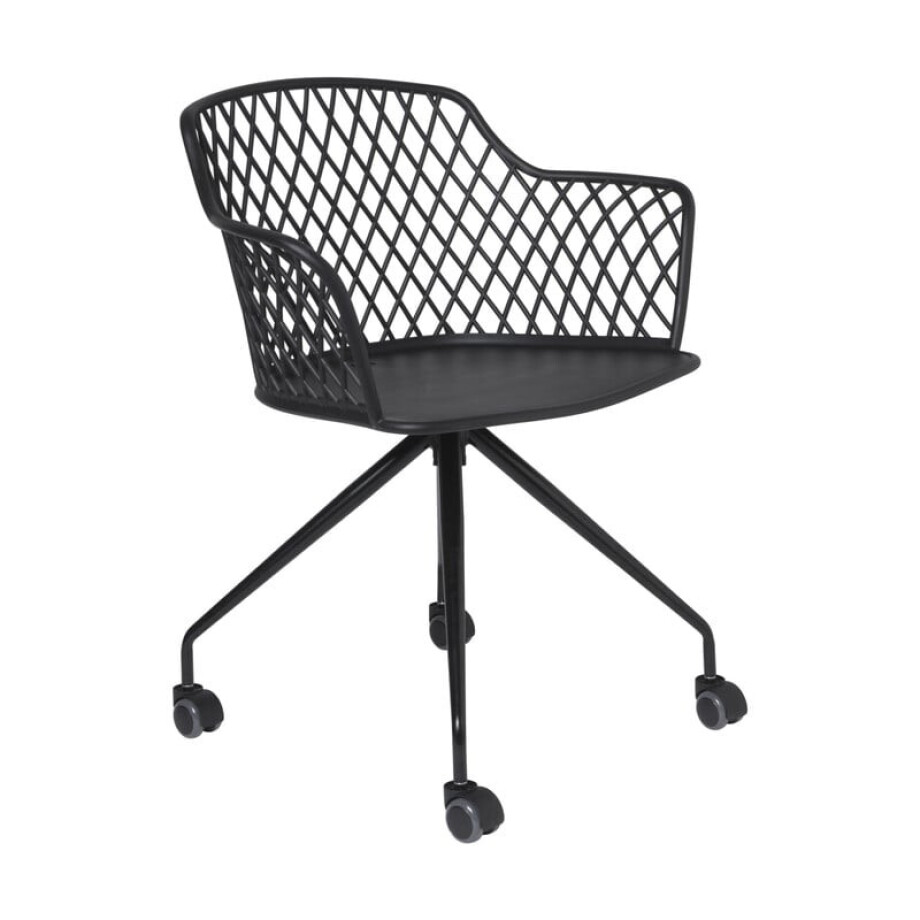 Bureaustoel Leon - zwart - 80x62.5x55.5 cm afbeelding 