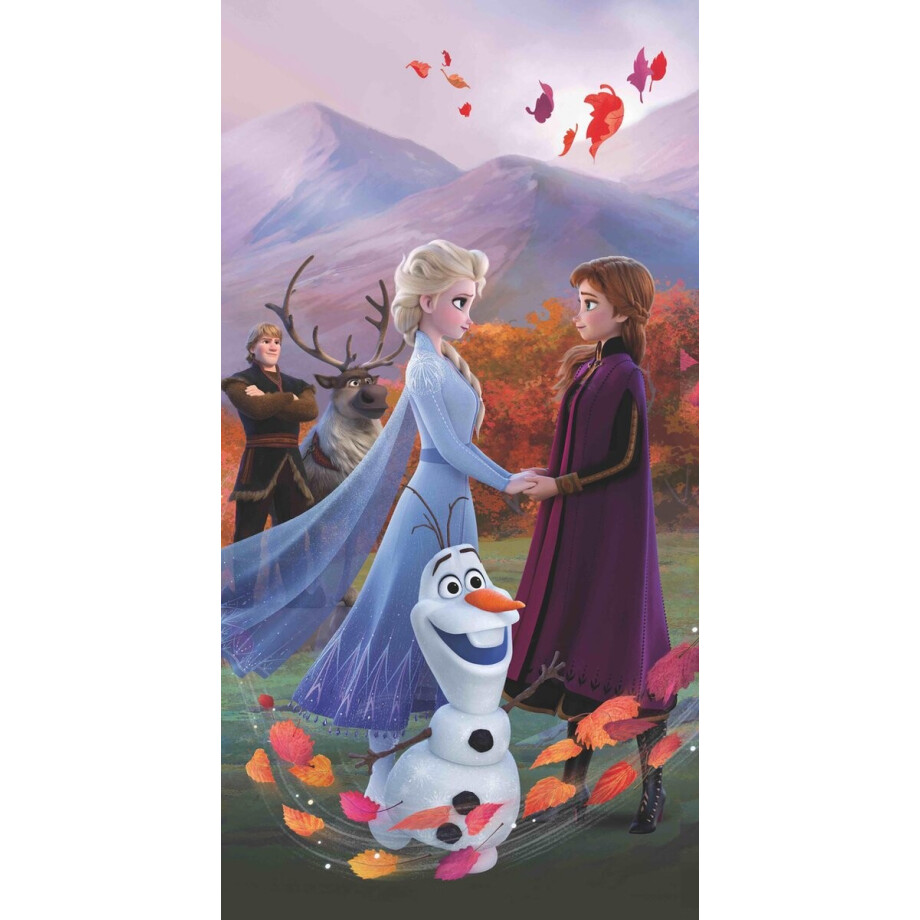 Disney Frozen Strandlaken Wind - 70 x 140 cm - Katoen afbeelding 1
