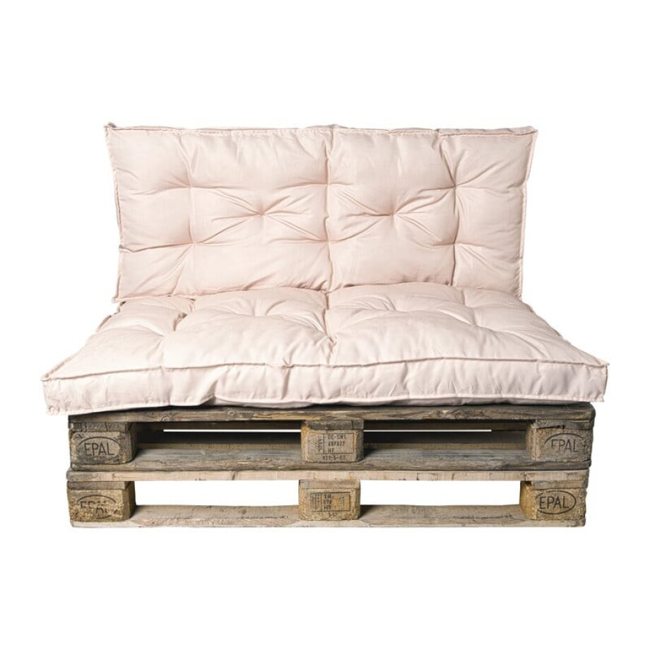 Palletkussens 120x80 cm - taupe - set van 2 afbeelding 