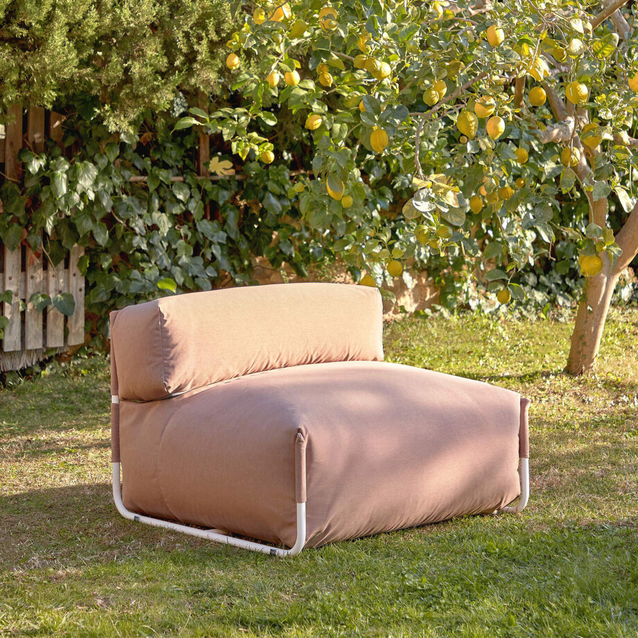 Kave Home Modulaire Outdoor Bank 'Square' kleur Terracotta Kave Home Modulaire Outdoor Bank 'Square' kleur Terracotta afbeelding 1