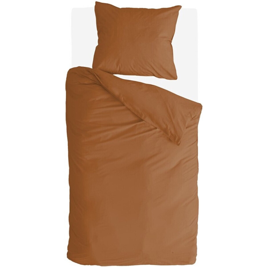Byrklund Dekbedovertrek Sleep Softly - 155x220 - 100% Katoen - Cognac Byrklund Dekbedovertrek Sleep Softly - 155x220 - 100% Katoen - Cognac afbeelding 1