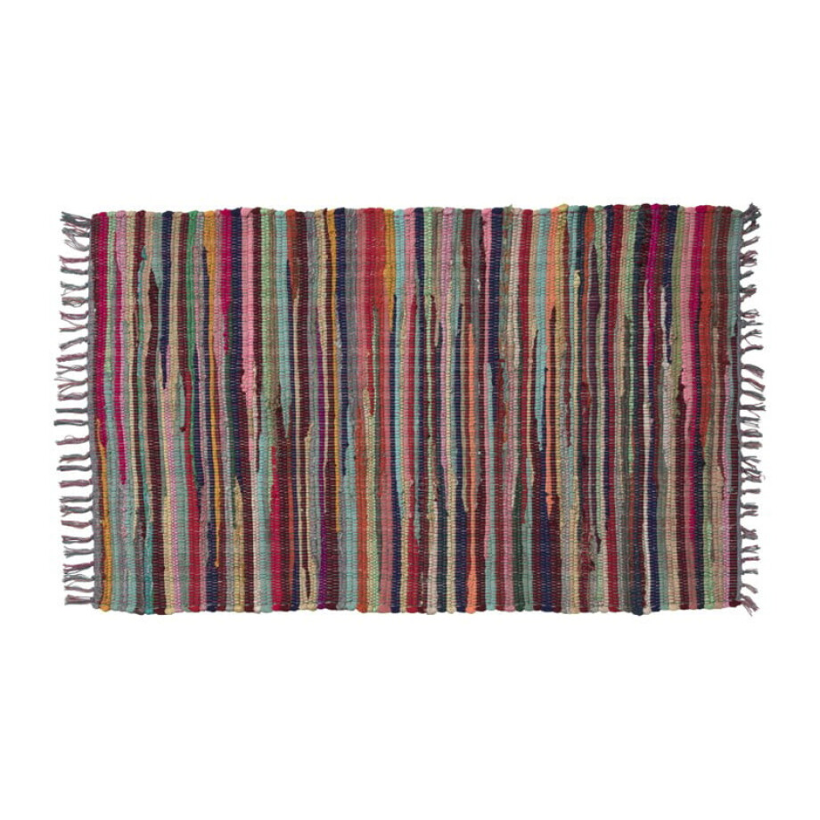 Vloerkleed kleurrijk - 80x120 cm afbeelding 