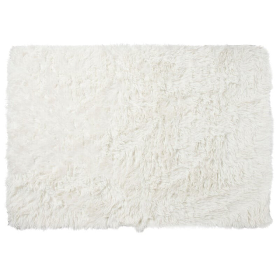 Vloerkleed fluffy - wit - 150x230 cm Vloerkleed fluffy - wit - 150x230 cm afbeelding