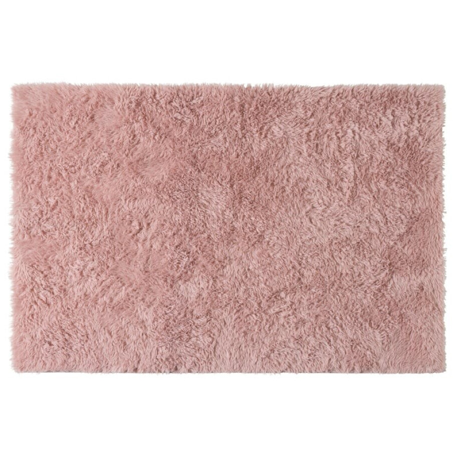 Vloerkleed fluffy - roze - 150x230 cm afbeelding 