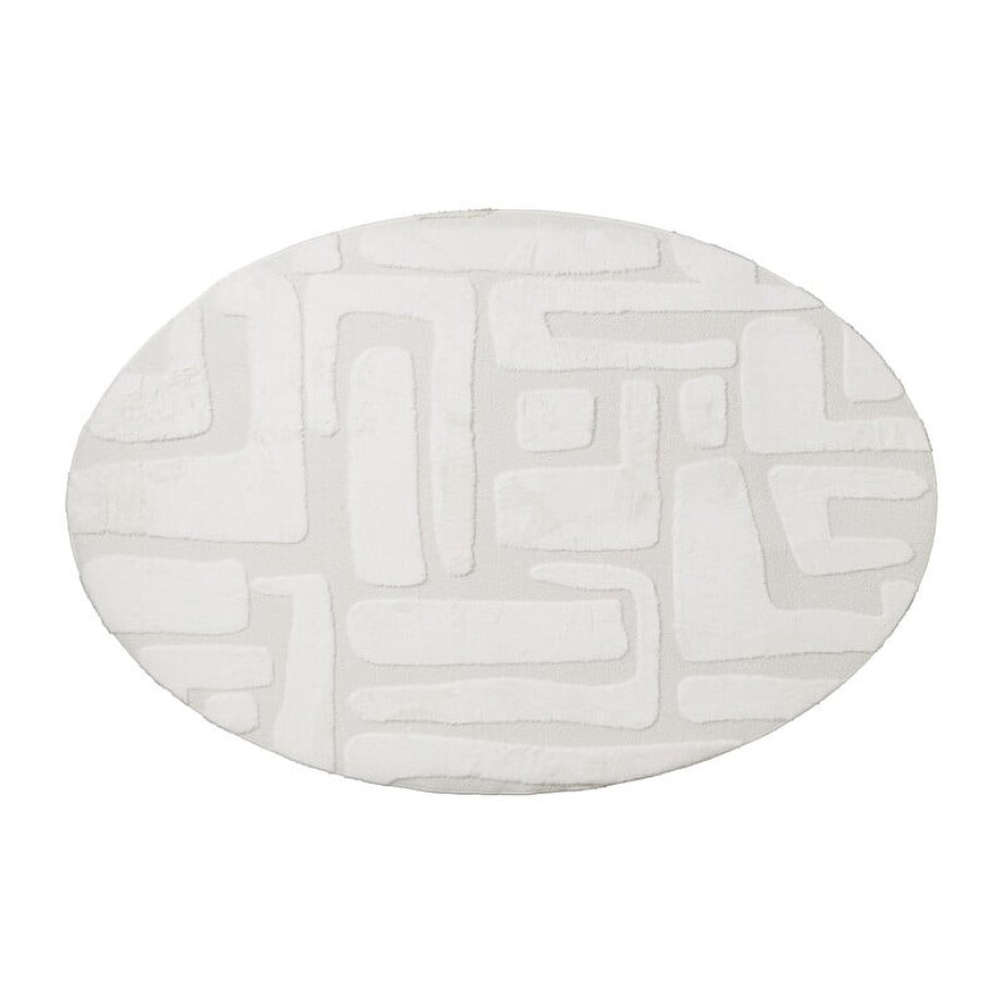 Vloerkleed native ovaal - wit - 120x180 cm afbeelding 