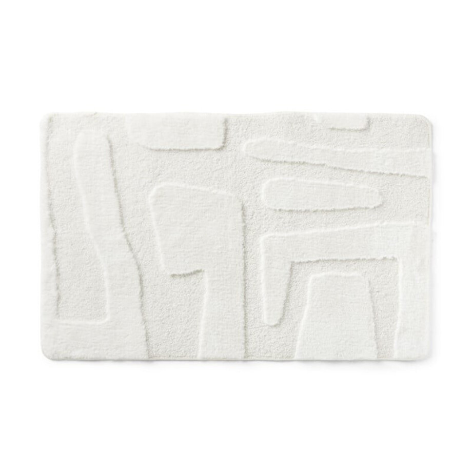 Vloerkleed native - wit - 60x90 cm afbeelding 