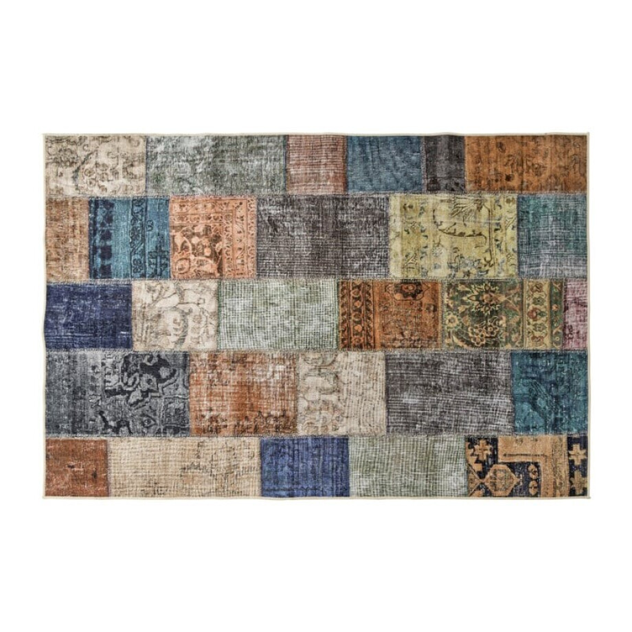 Vloerkleed patchwork - multikleur - 120x180 cm afbeelding 