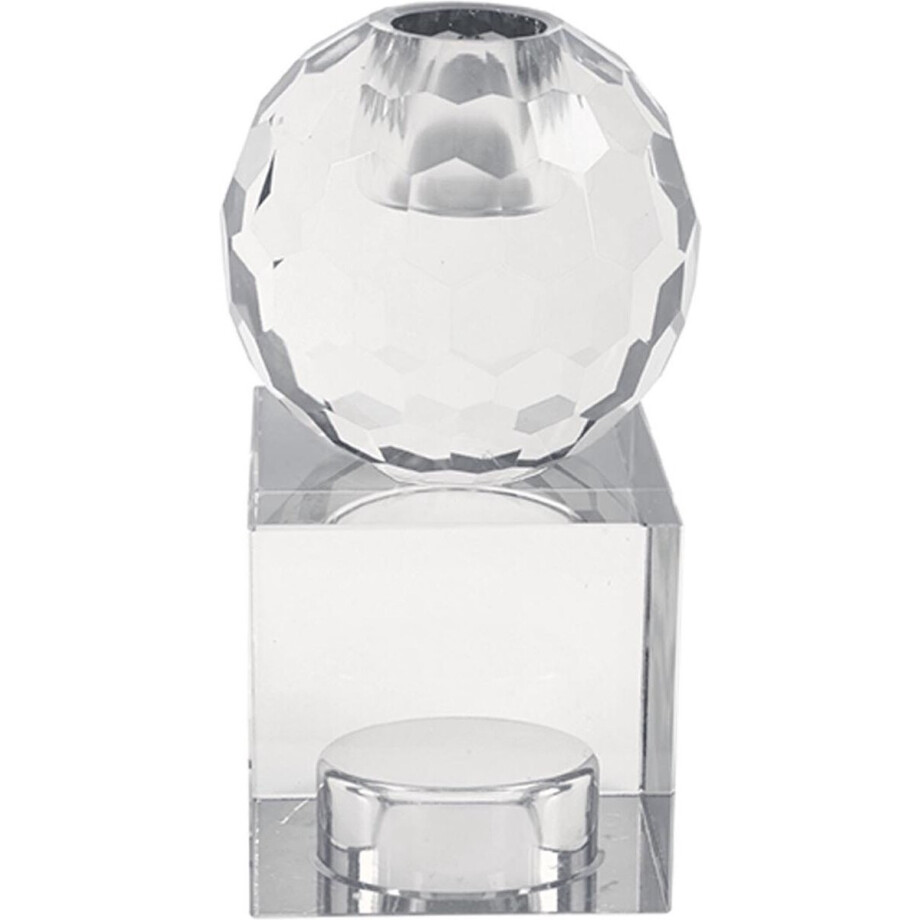 Present Time Kandelaar Crystal Art - Vierkant Helder - Medium - 5,9x5,9x11,3cm - Scandinavisch afbeelding 1