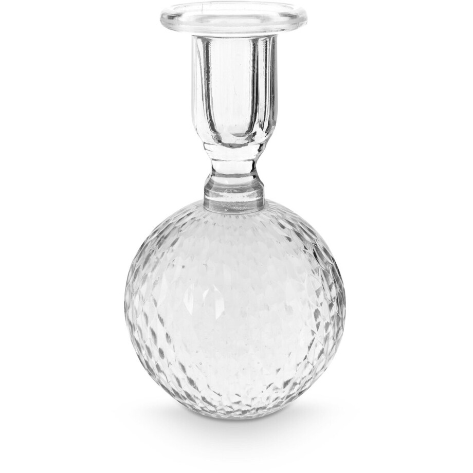 vtwonen - Seasonal - Kandelaar - Transparant - Glas - 9,5x15cm afbeelding 1