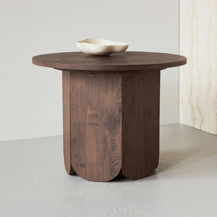 Nohr Ronde Bijzettafel 'Rajah' 60cm, kleur Mokka afbeelding 1