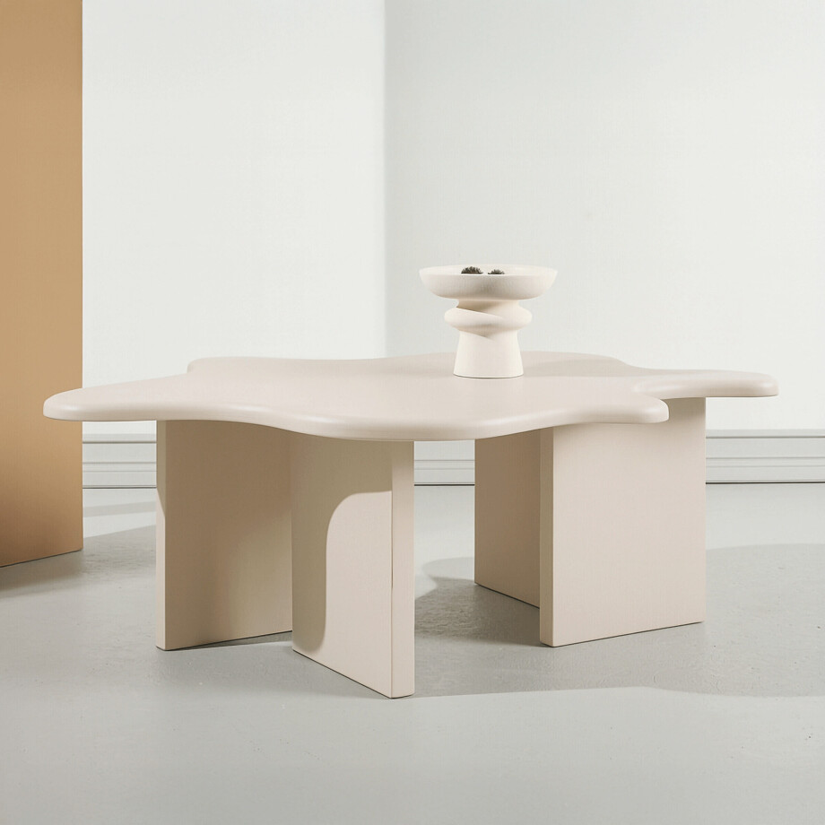 Nohr Organische Salontafel 'Arlis' 116 x 76cm, kleur Beige afbeelding 1