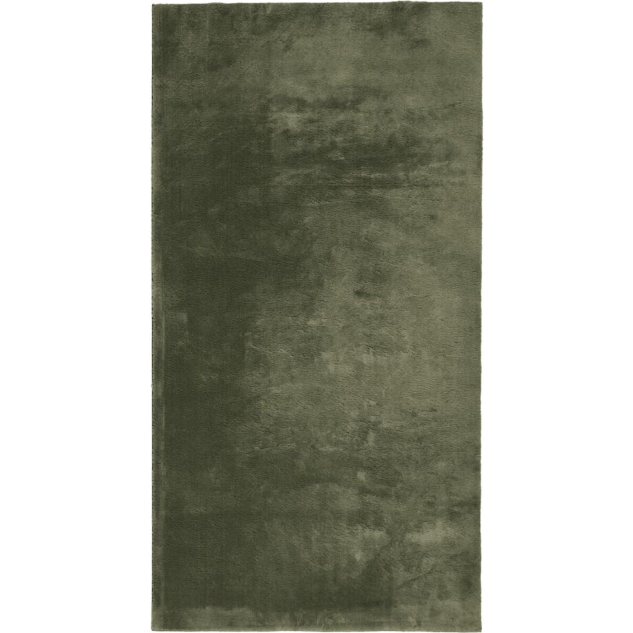 vidaXL - Vloerkleed - HUARTE - laagpolig - zacht - wasbaar - 80x150 - cm - bosgroen vidaXL - Vloerkleed - HUARTE - laagpolig - zacht - wasbaar - 80x150 - cm - bosgroen afbeelding 1