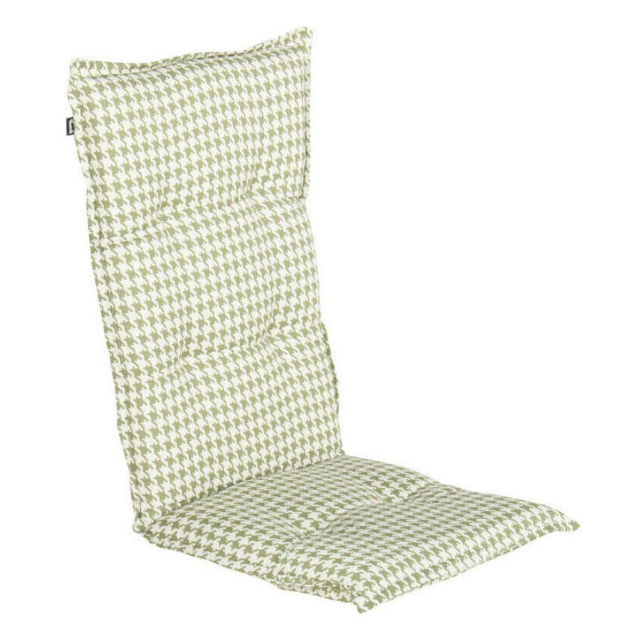 Hartman Tuinkussen 'Poule' t.b.v. Tuinstoel hoge rug, kleur Groen Hartman Tuinkussen 'Poule' t.b.v. Tuinstoel hoge rug, kleur Groen afbeelding 1