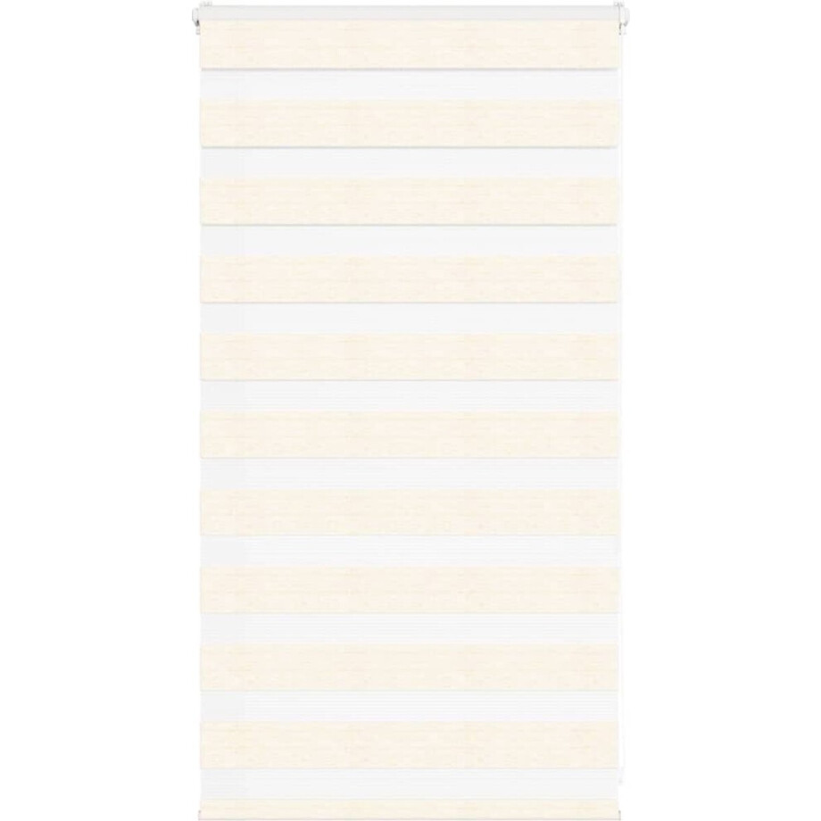vidaXL - Zebra - rolgordijn - 80x100 - cm - stofbreedte - 75,9 - cm - marmerbeige afbeelding 1