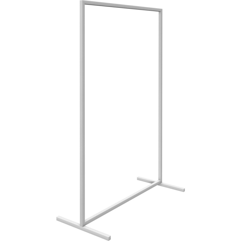 Recht kledingrek - wit mat - 120 cm breed - 175 cm hoog afbeelding 1