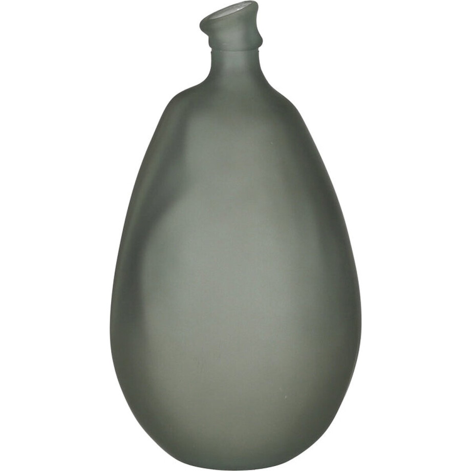 Mica Decorations Pinto Vaas - 26x26x47 cm - recycled Glas - Petrol afbeelding 1