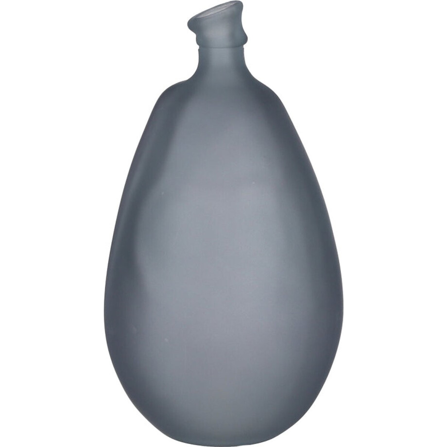 Mica Decorations Pinto Vaas - 26x26x47 cm - recycled Glas - Grijs Mica Decorations Pinto Vaas - 26x26x47 cm - recycled Glas - Grijs afbeelding 1